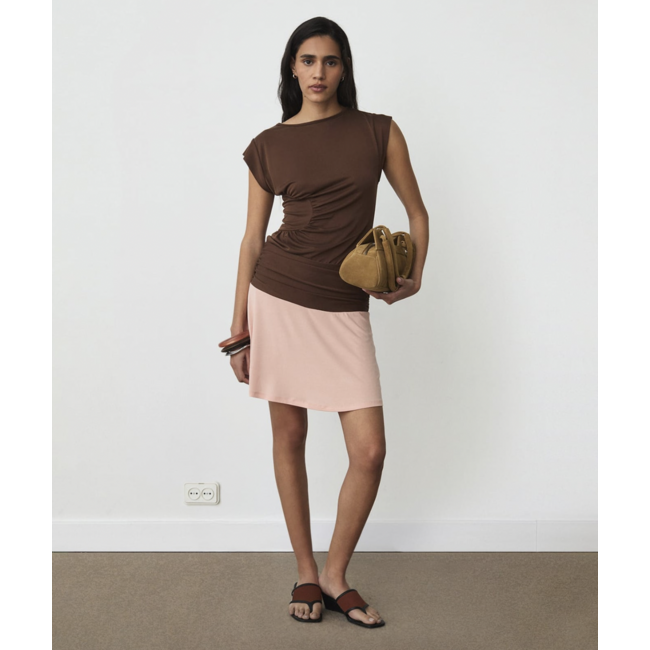Laagam Fiora Short Dress Brown