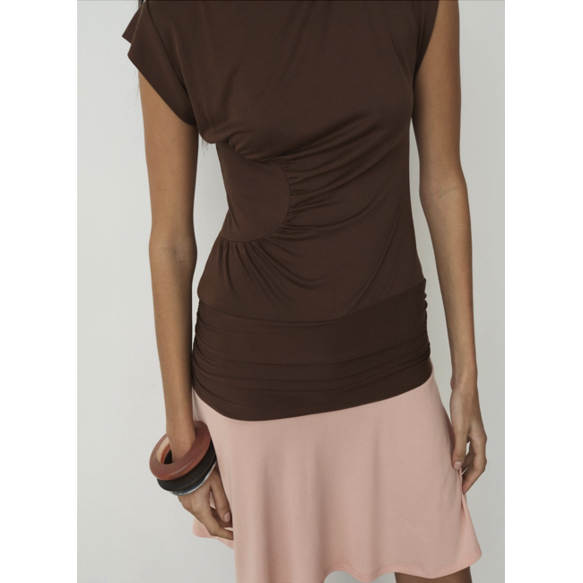 Laagam Fiora Short Dress Brown