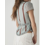 Laagam Atena Wrap Blouse Striped Turquoise