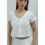 House of Sunny Sea Breeze Cotton Top Ivory