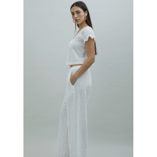 House of Sunny Sea Breeze Cotton Balloon Pant Ivory