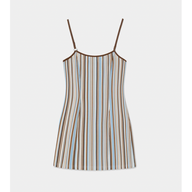 Laagam Mirel Dress Striped Ecru