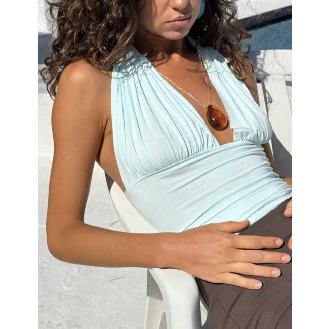 Susmie's Isabela Top Celeste