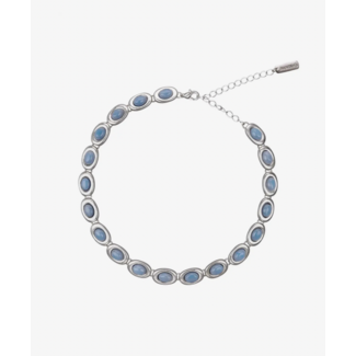 Susmie's I Gave You My Heart Necklace Silver Blue