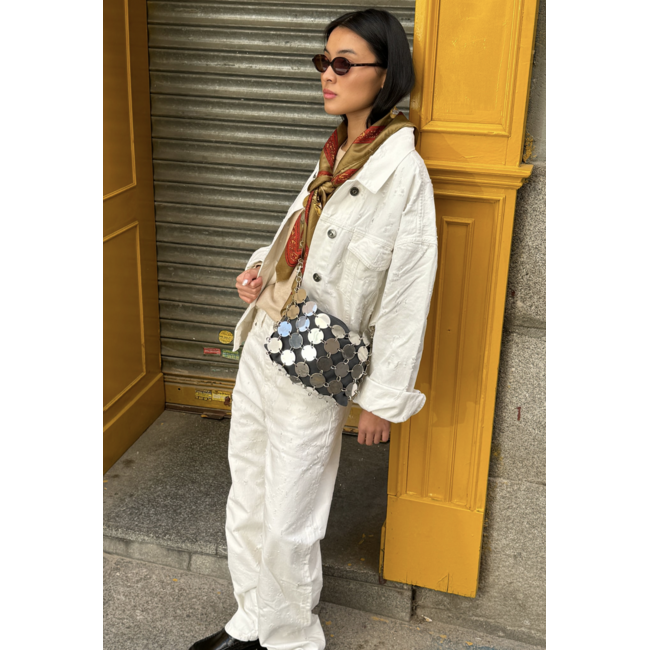 MAS1 Ch Steel + Grey Innerbag + Metal Chain Short
