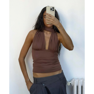Susmie's Isabela Top Brown