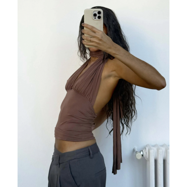 Susmie's Isabela Top Brown