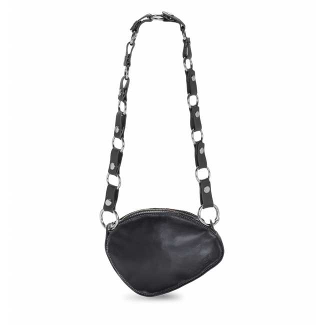 MAS1 Trotter Bag Black + Leather Chain + Circle Chain