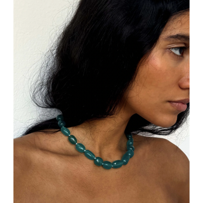 Susmie's Blossom Necklace Aqua