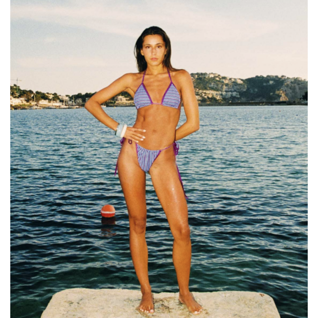 MOSJ Atelier Baia Bikini Bottom Blue