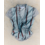 Laagam Atena Wrap Blouse Striped Turquoise