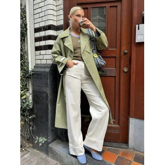 Laagam Dallas Denim Pants Ecru