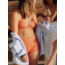 MOSJ Atelier Cosmo Micro-Shorts Orange