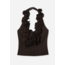 Macabla Ruffles Top Brown