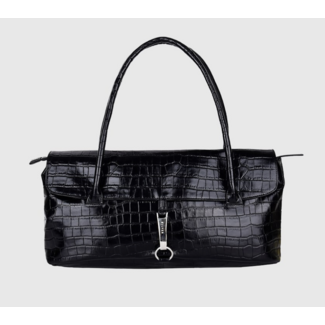 SILFEN Studio Palma Leather Croco Bag Black