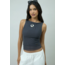 House of Sunny Double Layer Mesh Top Steel Grey