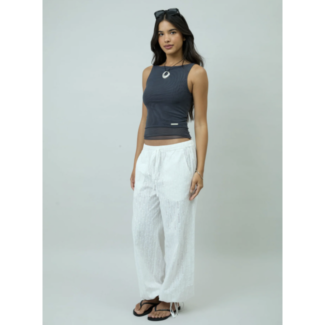 House of Sunny Double Layer Mesh Top Steel Grey