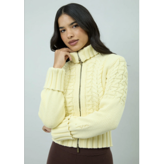 House of Sunny Peggy Chunky Cable Cardi Butter
