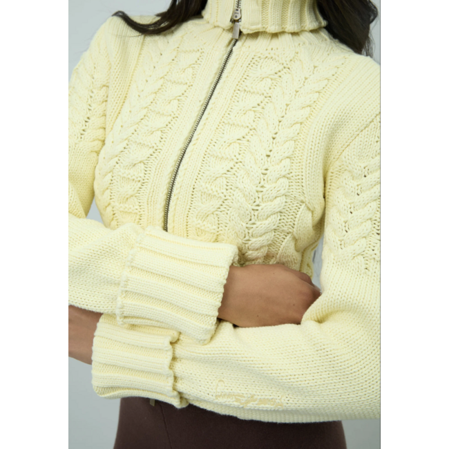 House of Sunny Peggy Chunky Cable Cardi Butter