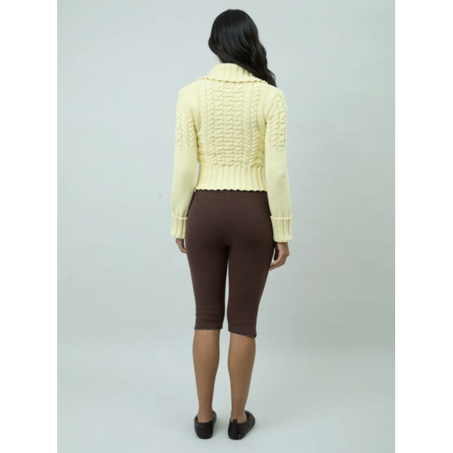 House of Sunny Peggy Chunky Cable Cardi Butter