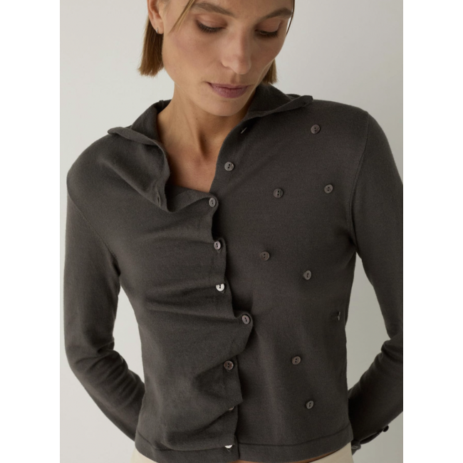 Laagam Fia Butonned Cardigan Grey