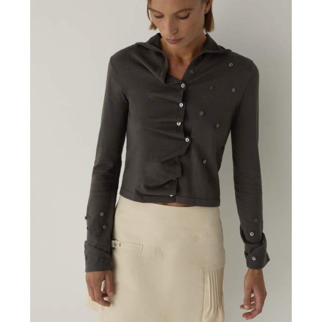 Laagam Fia Butonned Cardigan Grey
