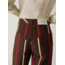 Laagam Leroy Striped Pants Dark Brown