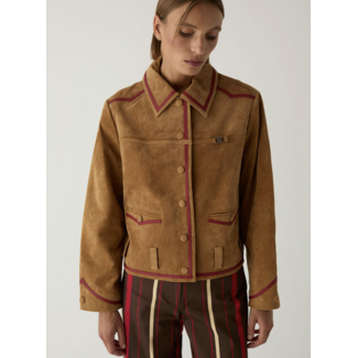 Laagam Aveline Suede Jacket Camel