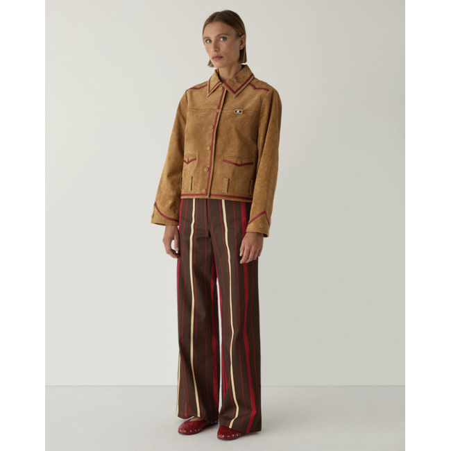 Laagam Aveline Suede Jacket Camel