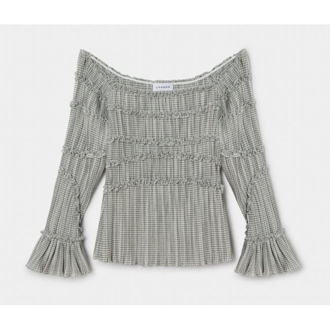 Laagam Petra Textured Blouse Squared