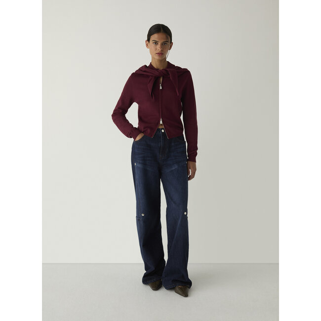 Laagam Frida Zipper Knit Plum