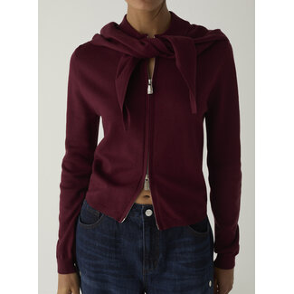 Laagam Frida Zipper Knit Plum