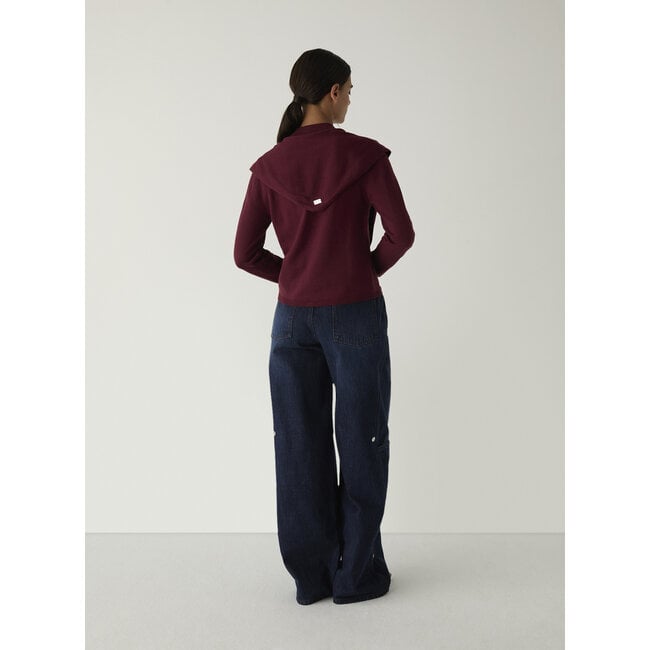 Laagam Frida Zipper Knit Plum