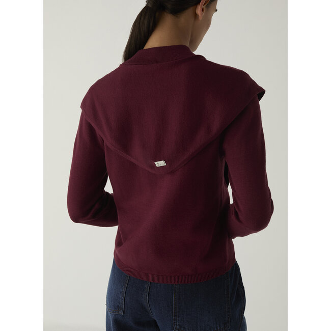 Laagam Frida Zipper Knit Plum