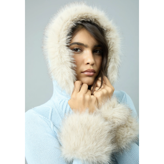 House of Sunny Peggy Cardigan w/ Hood Pale Blue