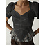 Laagam Regina Puff Sleeve Blouse Grey