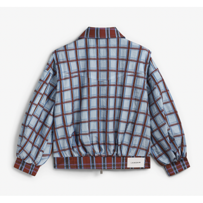 Laagam Watson Squared Bomber Jacket Blue