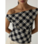 Laagam Tate Asymmetric Top Squared Black
