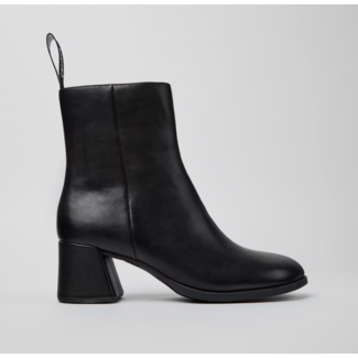 Camper Kora Leather Ankle Boots Black