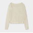 Laagam Parker Textured Knit Ecru