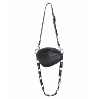 MAS1 Trotter Bag Black + Plain Chain + Circle Chain