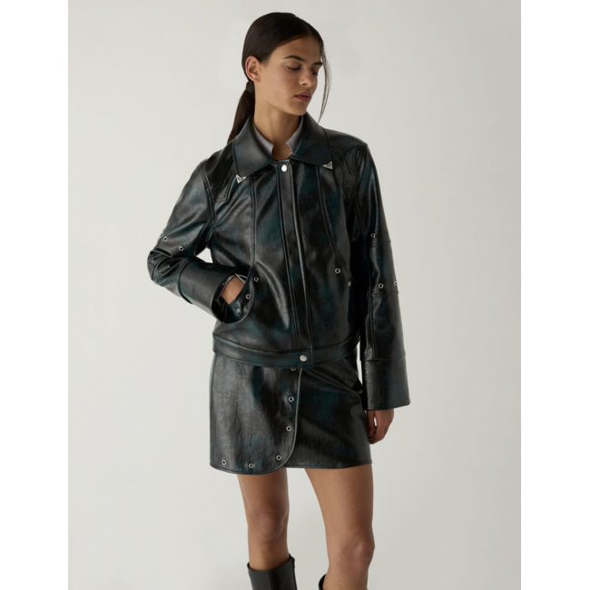 Laagam Elodie Short Skirt Dark Green