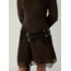Laagam Avery Suede Belt Chocolate
