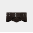 Laagam Avery Suede Belt Chocolate