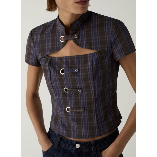 Laagam Azura Top Squared Brown