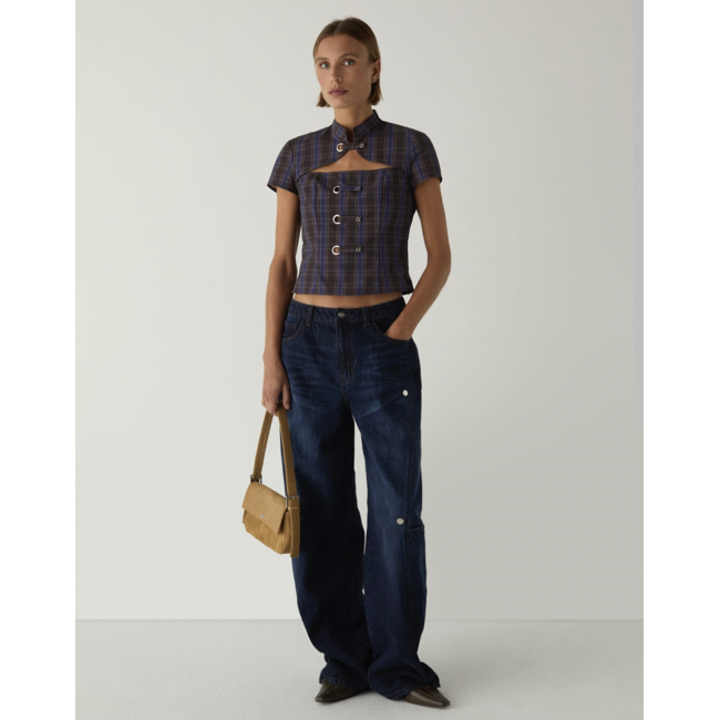 Laagam Azura Top Squared Brown