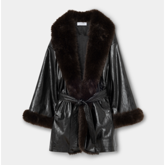 Laagam Oriane Short Coat Black