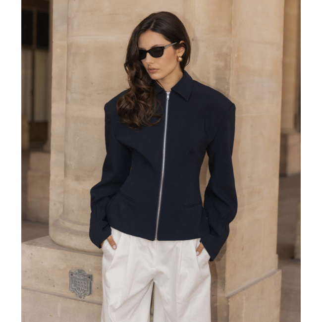 Maison Míaré Zipper Jacket Navy