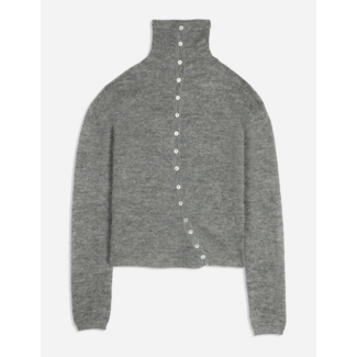 Macabla Asymmetric Cardigan Grey