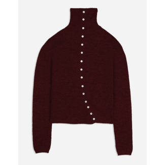 Macabla Asymmetric Cardigan Granate